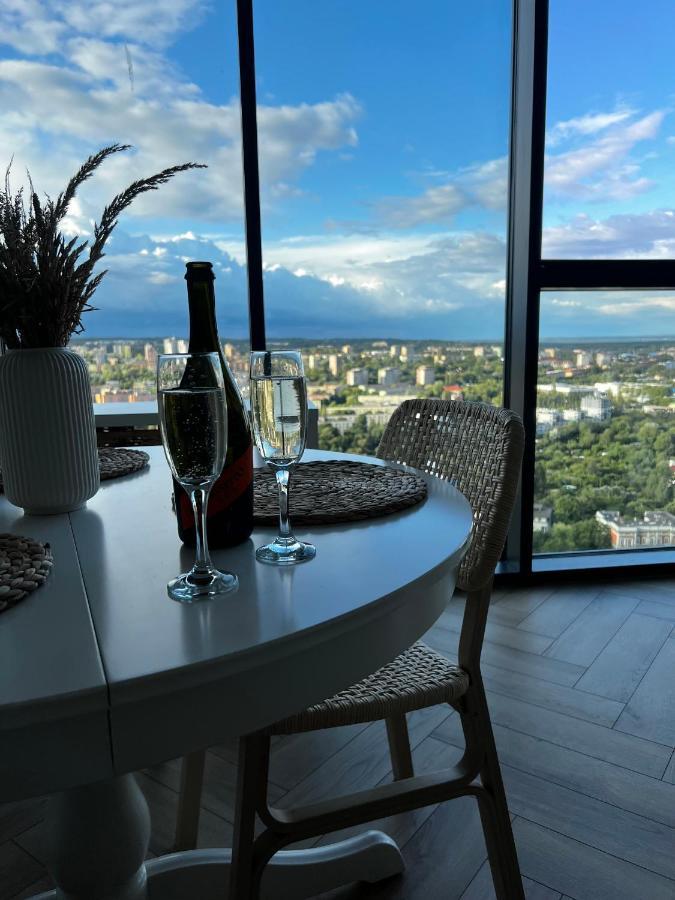 Hanza Tower Szczecin, Floor 21, City - River View Exteriér fotografie