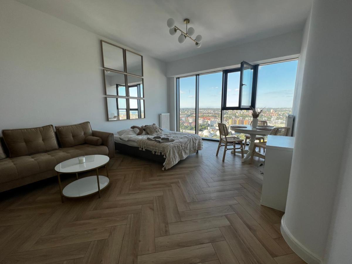 Hanza Tower Szczecin, Floor 21, City - River View Exteriér fotografie